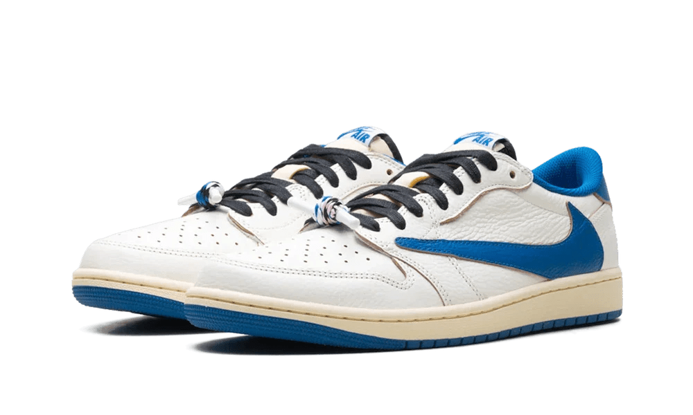 Air Jordan 1 Retro Low OG SP Fragment x Travis Scott Sail Military Blue - Outsole