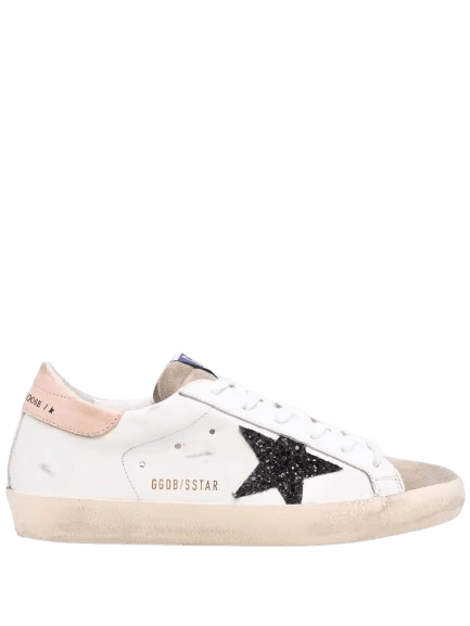 Golden Goose Super-Star White Black Glitter - Outsole