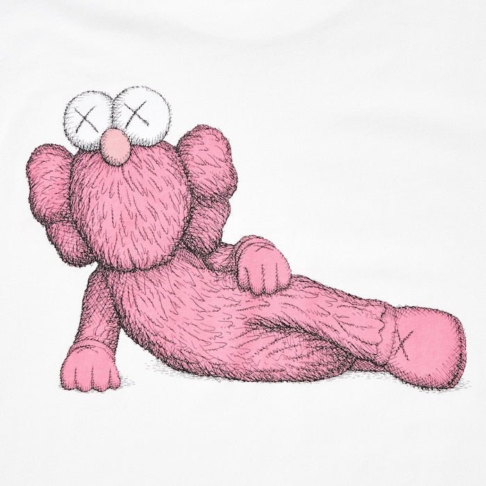 KAWS x Uniqlo T-Shirt White Pink - Outsole