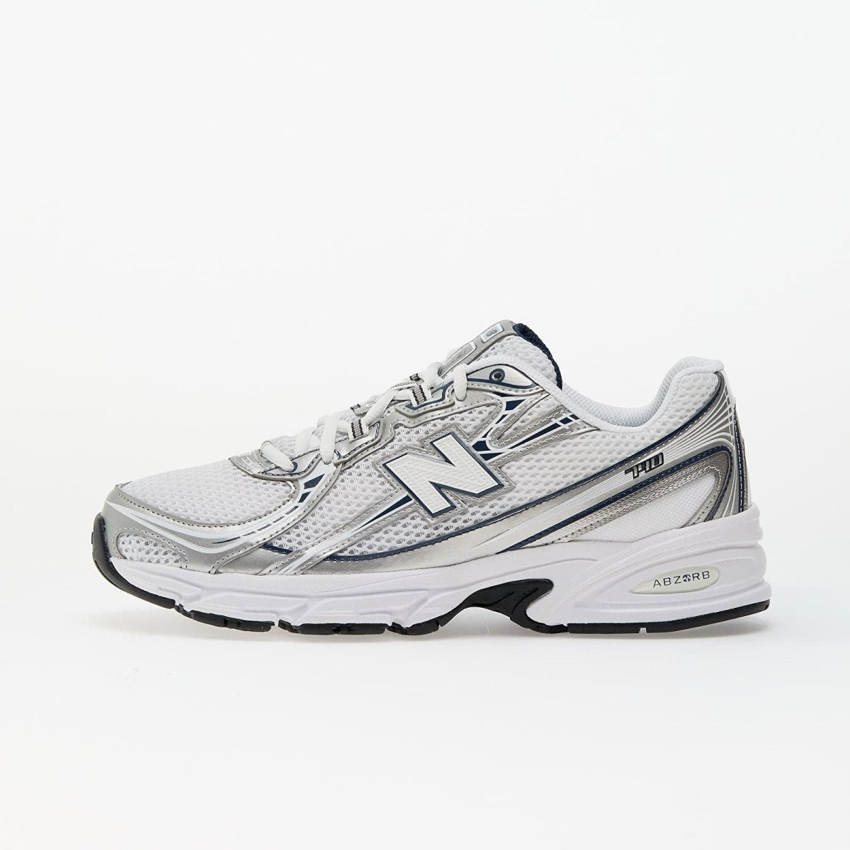 New Balance 740 White Silver Metallic Navy - Outsole