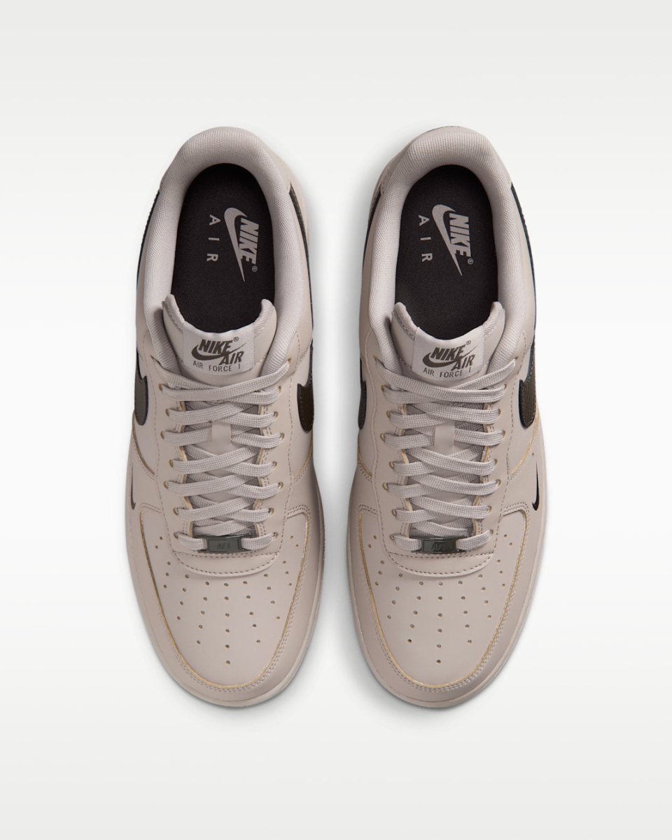 Nike Air Force 1 Low '07 Carbon Fiber Swoosh College Grey Newsprint - Outsole