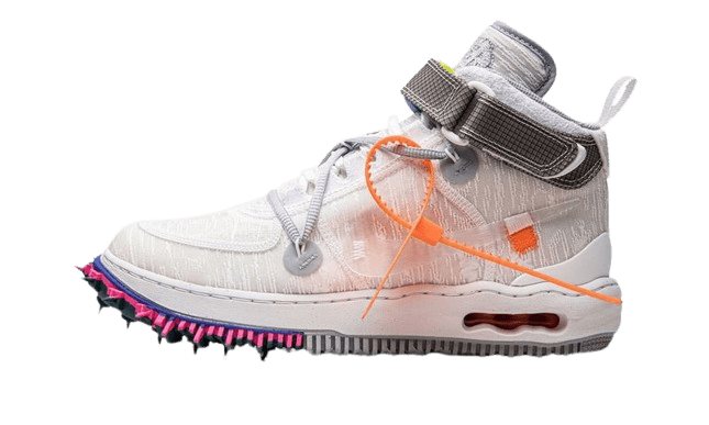 エアフォース・１  mid  07  White  サイズ８    26.5〜27.0 Nike Air Force 1 Mid Off White Clear White - Outsole