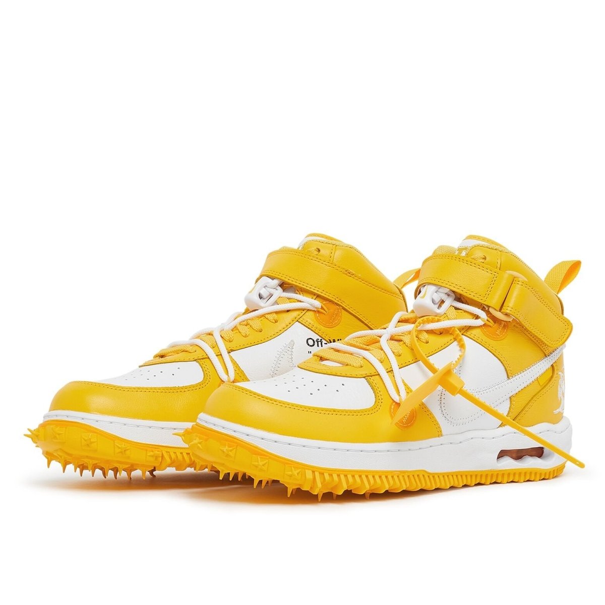 Nike Air Force 1 Mid Off White Varsity Maize - Outsole