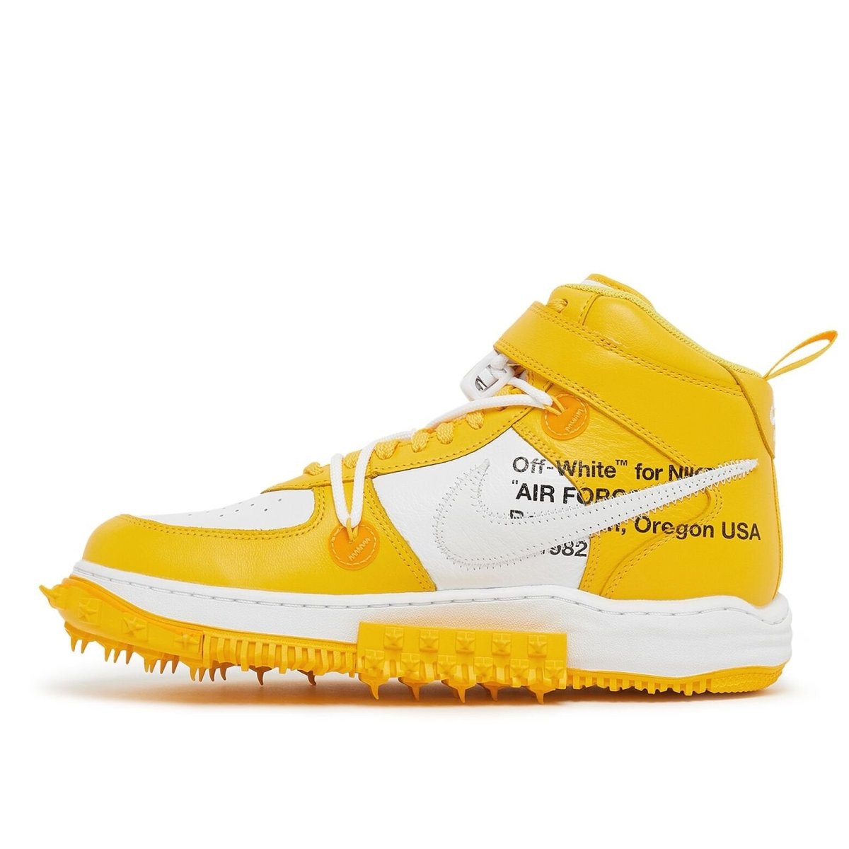 Nike Air Force 1 Mid Off White Varsity Maize - Outsole