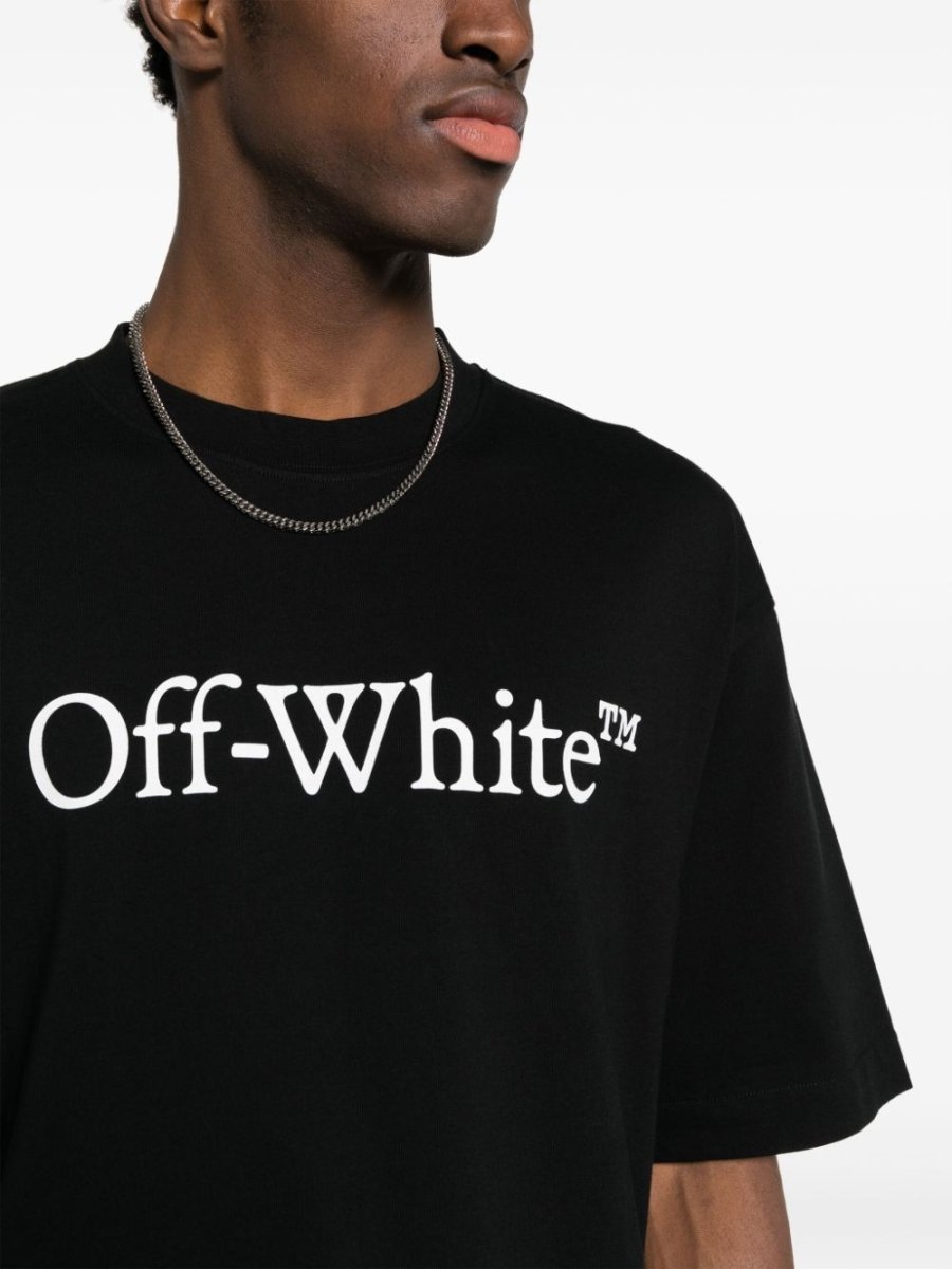 Off White T-Shirt Logo Black - Outsole