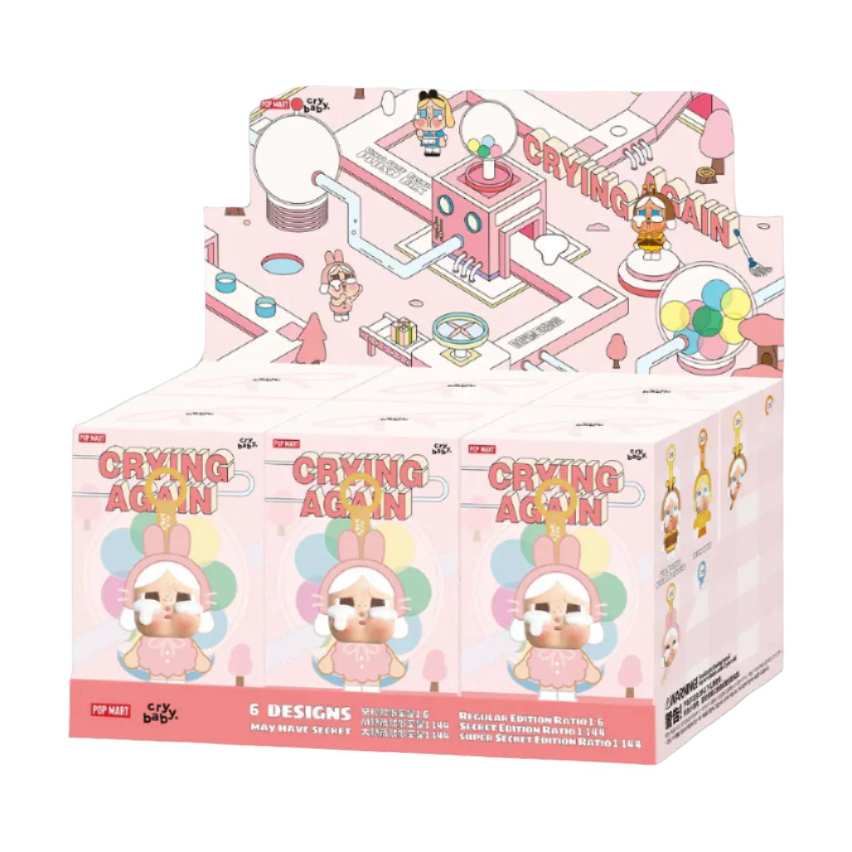 Pop Mart Labubu CRYBABY Crying Again Series - Vinyl Face Plush Blind Box - Outsole