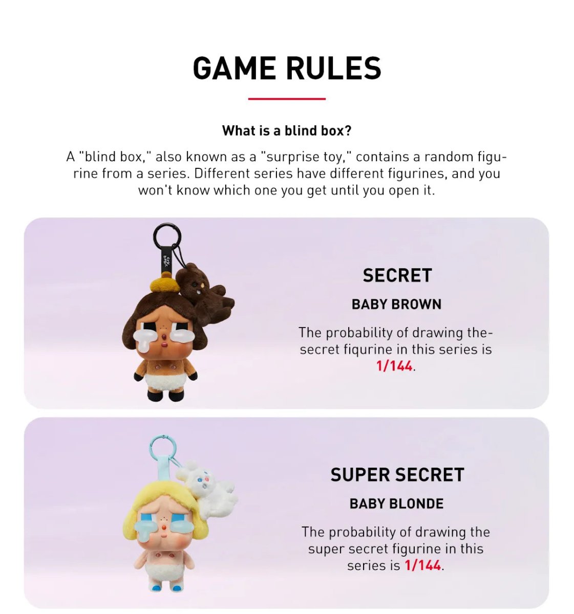 Pop Mart Labubu CRYBABY Crying Again Series - Vinyl Face Plush Blind Box - Outsole