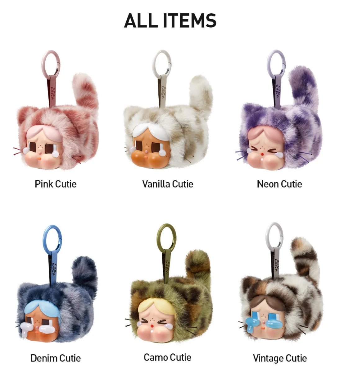 Pop Mart Labubu CRYBABY Wild but Cutie Series - Vinyl Face Plush Blind