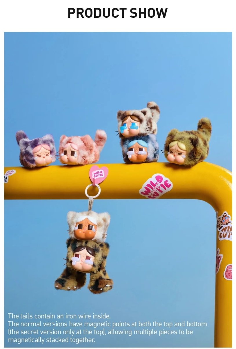 Pop Mart Labubu CRYBABY Wild but Cutie Series - Vinyl Face Plush Blind