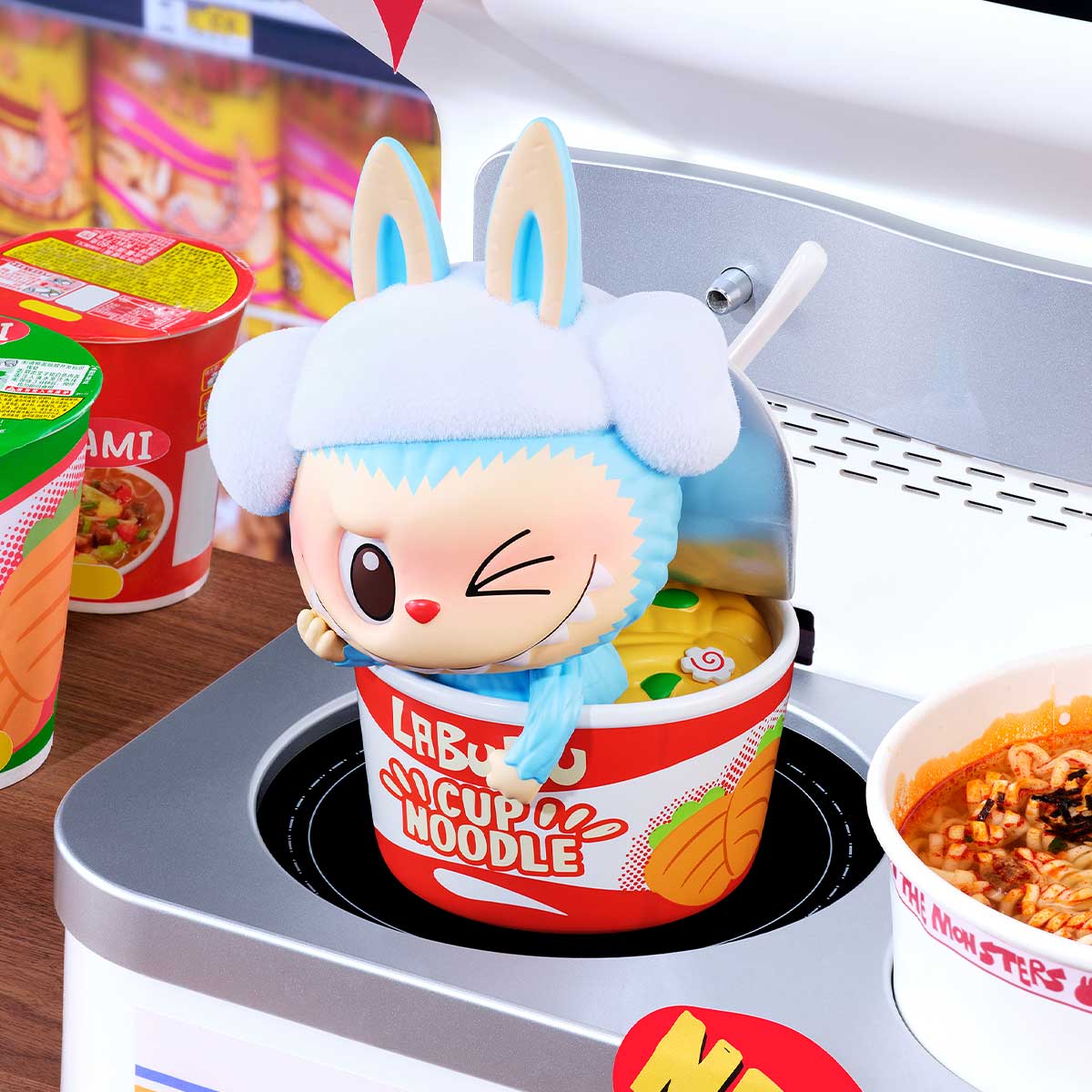 おもちゃ Labubu Pop Mart Labubu The Monsters Wacky Mart Series Figure Single Blind Box