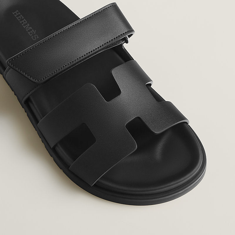 Hermès Chypre Sandals Black