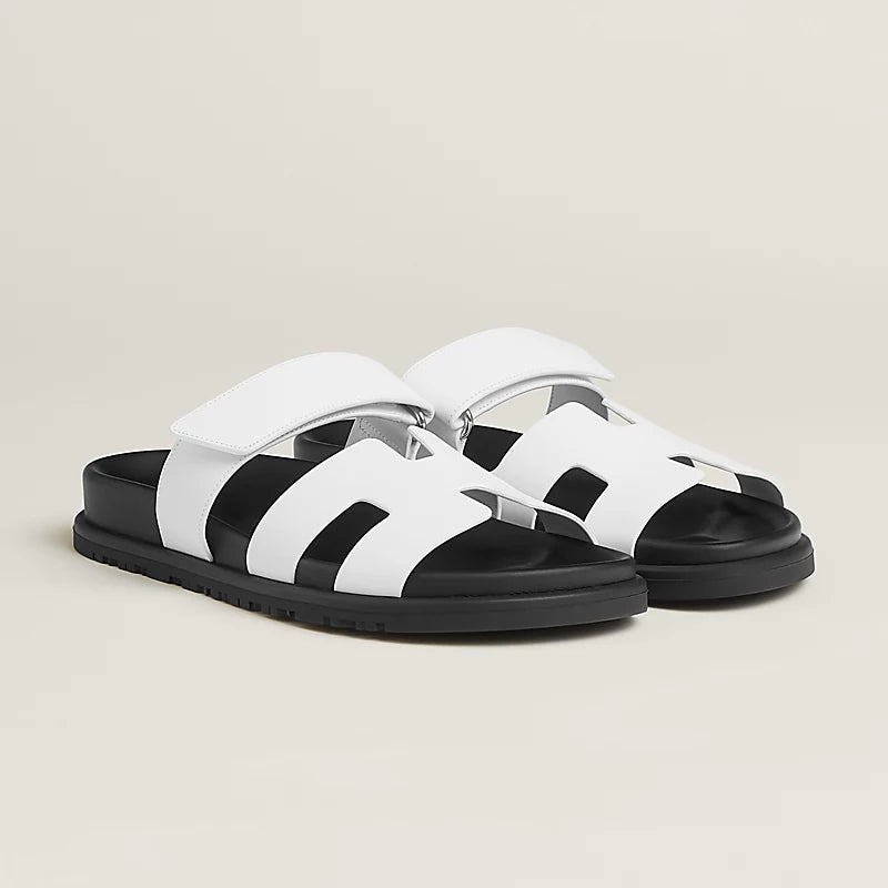 Hermès Chypre Sandals White