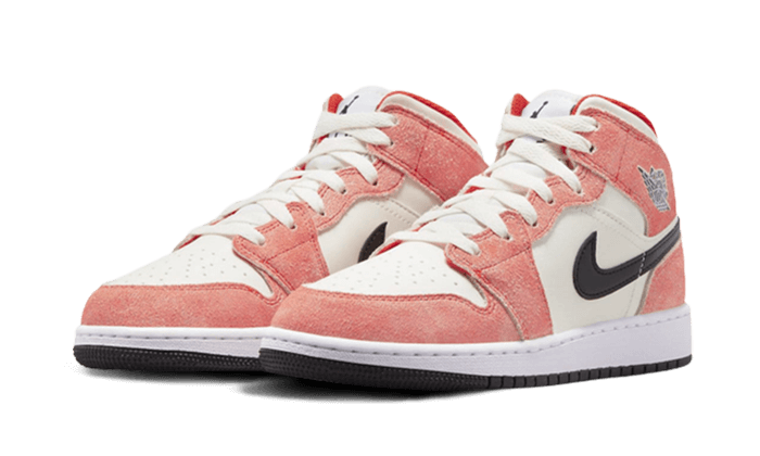 AIR JORDAN 1 MID SE ORANGE SUEDE 